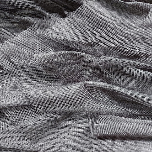 Black Midi Layered Skirt - Picture 3 of 4